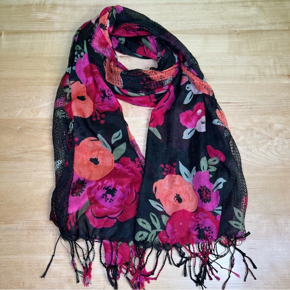 Minicci Accessories - Minicci floral fusion lightweight scarf